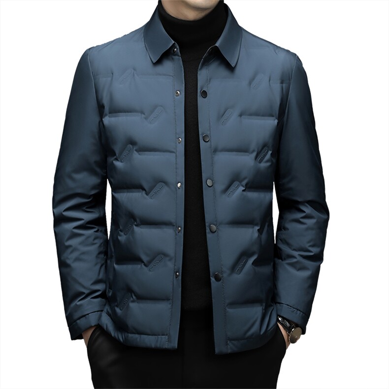 CH22050钱塘2020-2冬季新款商务休闲简约中年男士羽绒服P175,男装羽绒服,钱塘207-2