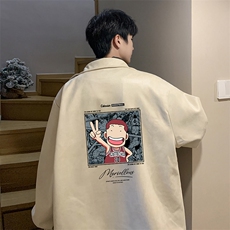 麂皮绒夹克男大码立领褂子外套JK85392-P68加绒款-P78，男装夹克，电商A040