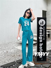 现货夏季新款运动套装，女装职业装，依美依缘
