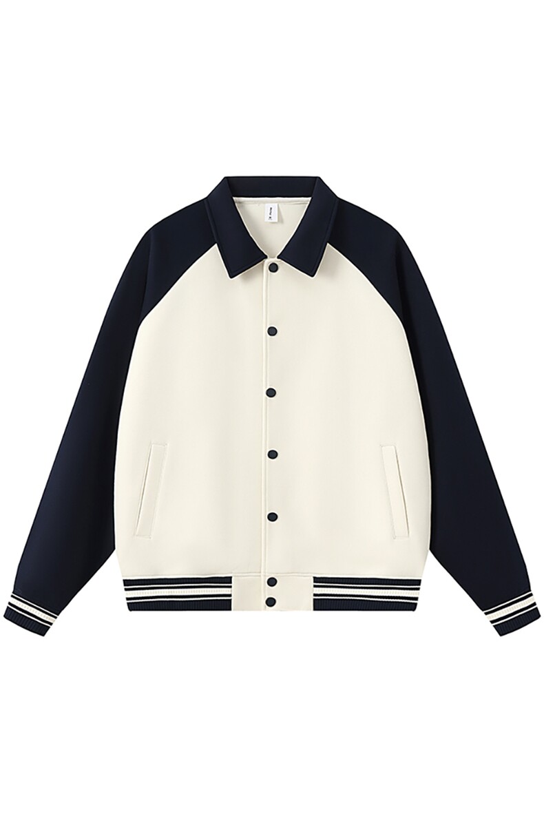 重磅420克boxy短款开衫翻领卫衣外套棒球服撞色外套男D9898-P68,女装短外套,星座610B-1