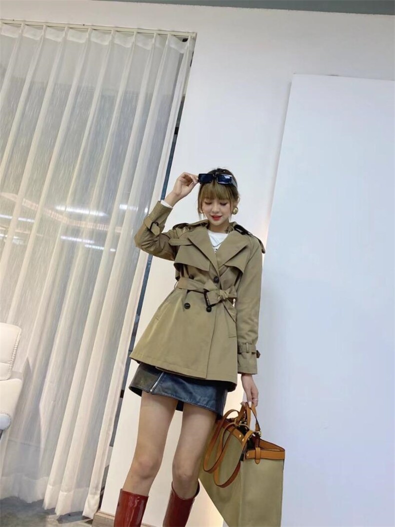 现货新款风衣，女装风衣，艾涵o