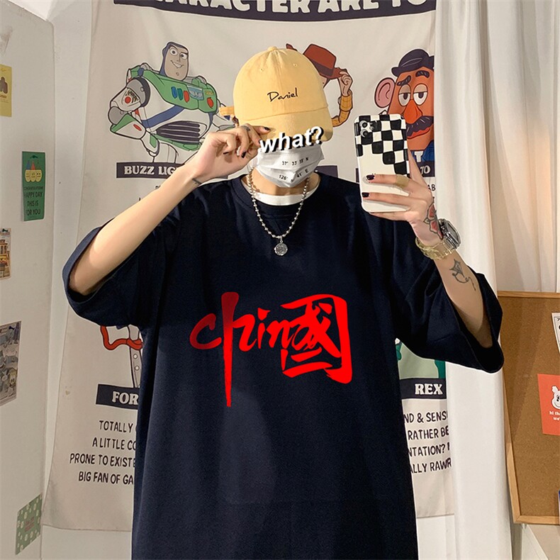 Q11199-P30春夏季七分袖t恤男大码五分袖男短袖中袖,男装T恤,电商A040
