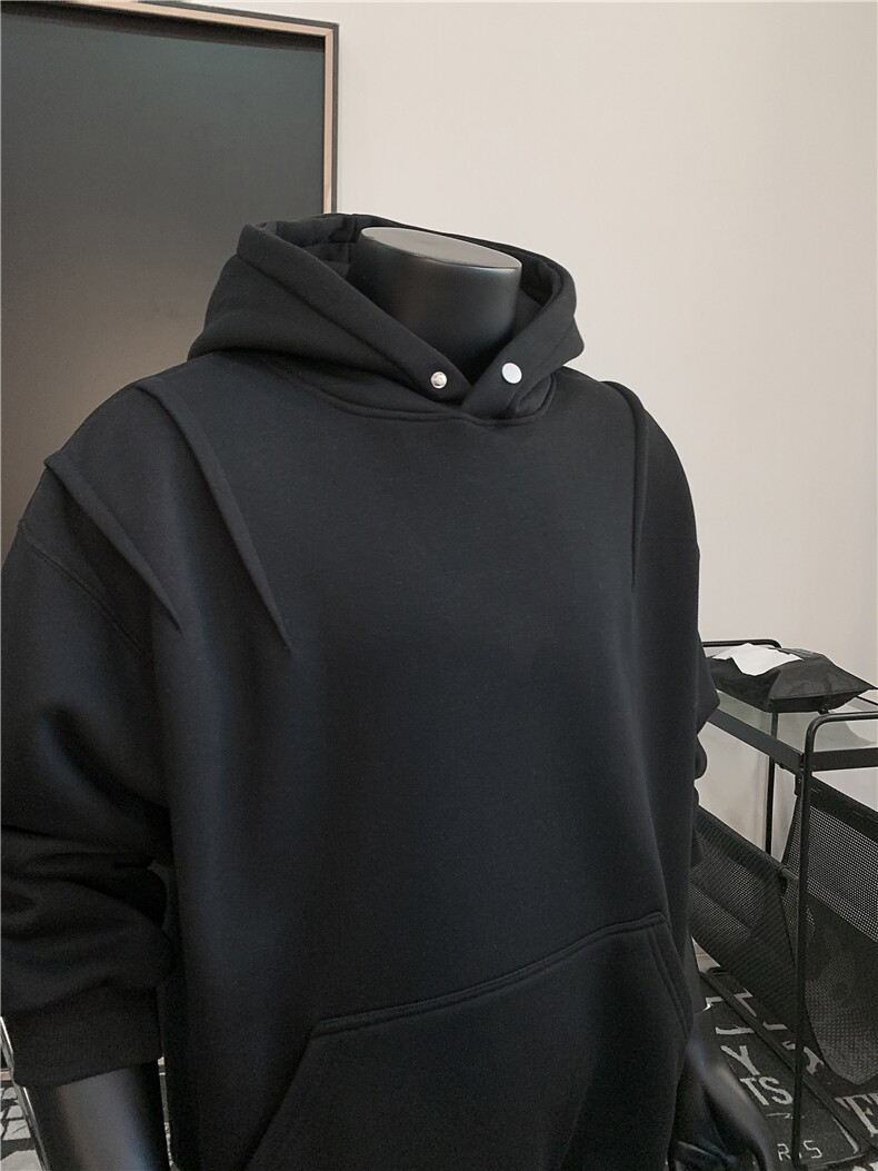 XZ809A/5WW01/P55/控78华棉设计感连帽绣花卫衣,男装卫衣,星座809A(原222-1)