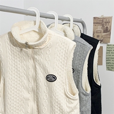 秋冬双面穿马甲加厚棉衣羊羔绒外套港风夹克1016-1MJ013P65K89，男装背心/马甲，星座1016-1（原电商B408-1）