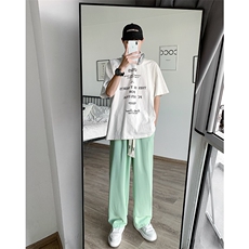 8XL-M特大码2023春夏抖音直播高品质冰丝裤休闲西装裤长裤男K921，男装T恤，电商D206-1