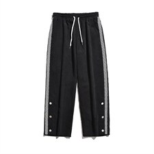 2025冬季新款男装玉米华夫格拼接卫裤加厚开衩休闲裤GK63-P55,男装休闲裤,电商B277A（原A068）