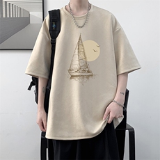 麂皮绒短袖t恤男大码半袖男JD82409-P25，男装T恤，电商A040