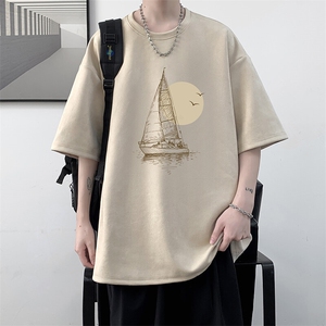 麂皮绒短袖t恤男大码半袖男 JD82409-P25图片