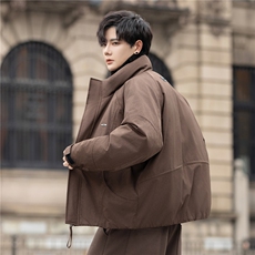 夹克羽绒服冬装白鸭绒立领极简风保暖羽绒外套男装516-P335控578，男装夹克，电商A355（原A415）