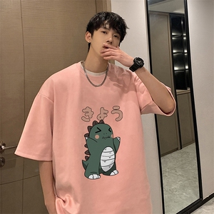 麂皮绒短袖t恤男大码半袖男 JD82037-P25图片