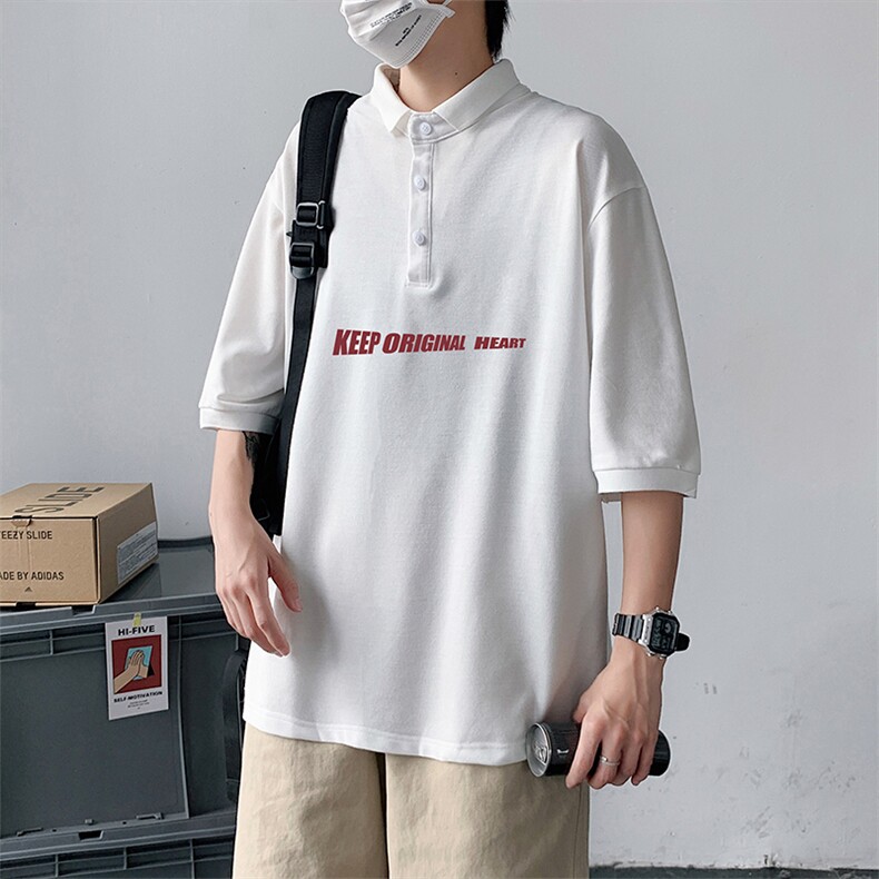 PL57071-P35翻领短袖polo衫男大码胖子半袖t恤男有领保罗衫模特,男装Polo衫,电商A040