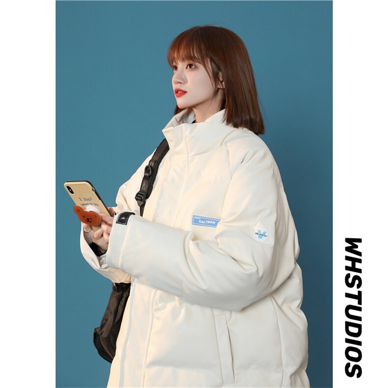 现货 纯色PU皮面包服棉衣加厚保暖外套XZ1213-MY16-P110图片