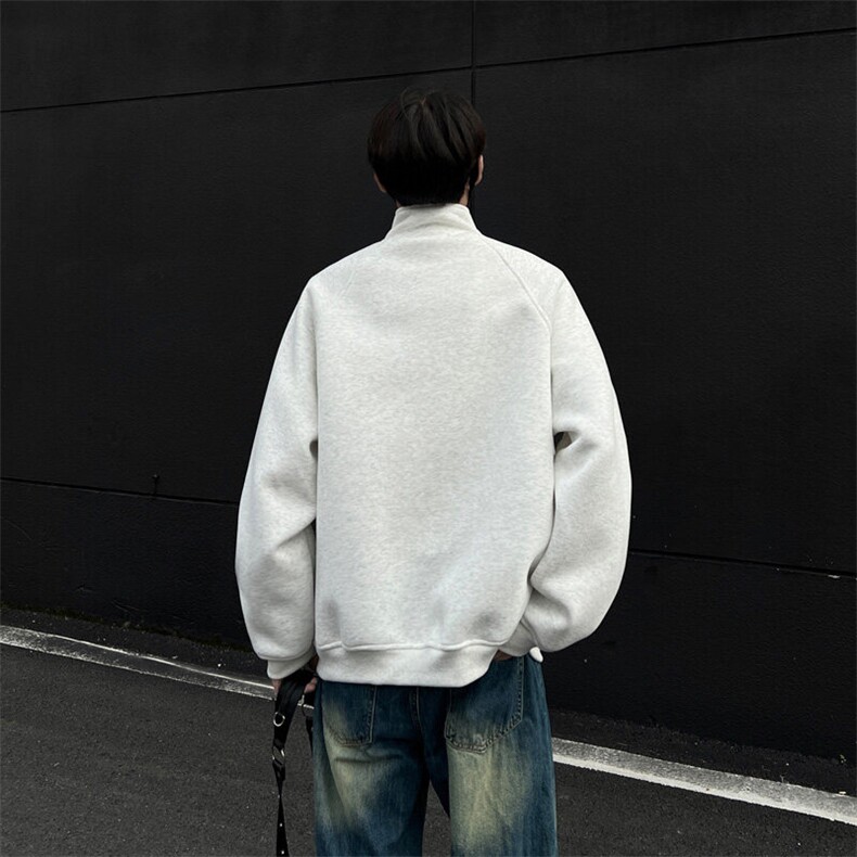 高品质420g立领开衫卫衣卫衣男CP105-特p60-98,男装卫衣,电商B371