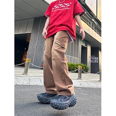 美式高街vibe风直筒长裤欧美痞帅男hiphop复古水洗拼接工装牛仔裤，男装牛仔裤，星座301D-4(原星座1004-4）