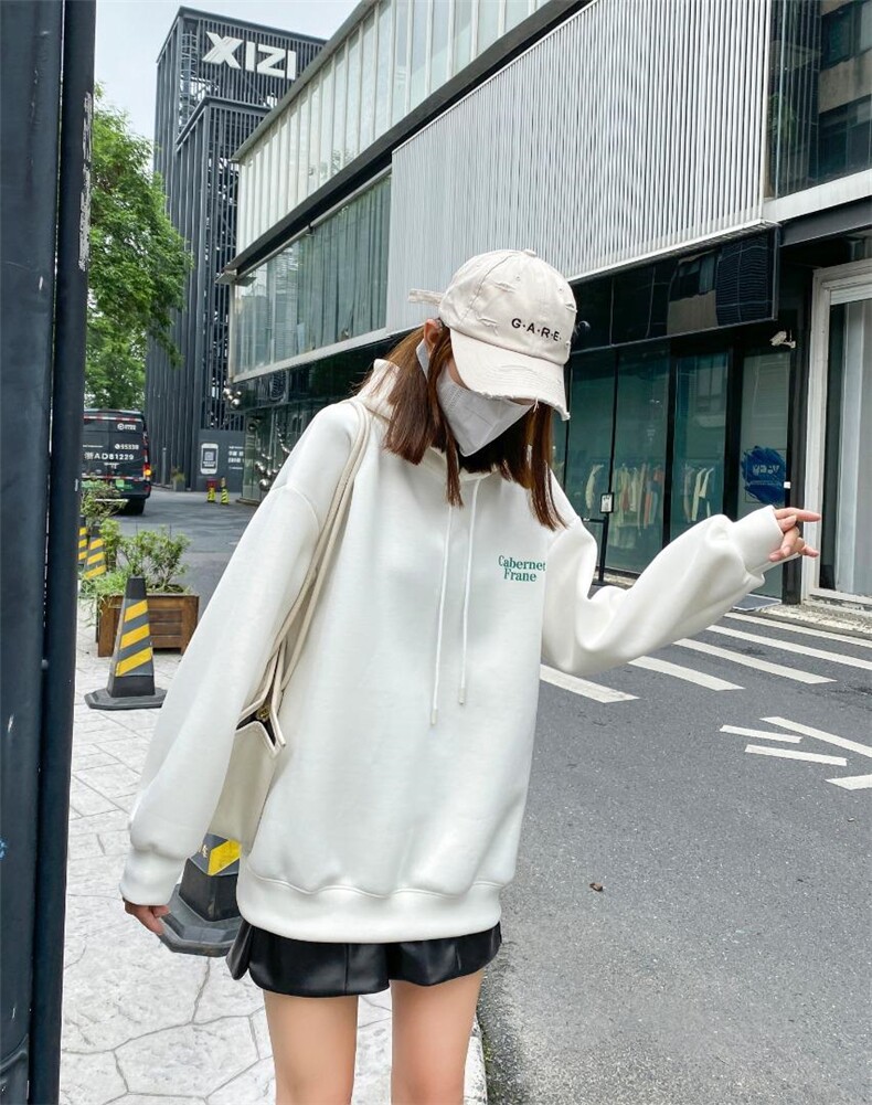 加厚卫衣，女装卫衣/绒衫，本色佳人