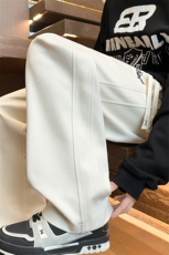 ！2025秋冬新款男士冬季呢料直筒休闲裤百搭长裤WK2128特P45，男装休闲裤，电商B220