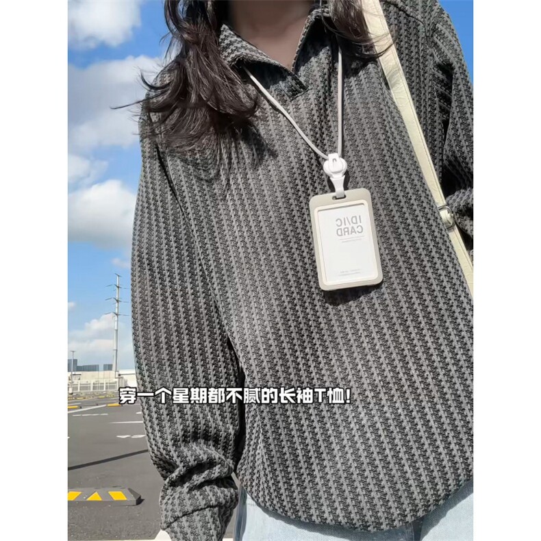 XZ809A/SYR01/特P29/控58雪尼尔小香风设计感polo衫长袖T恤卫衣,男装Polo衫,星座809A(原222-1)