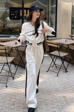 新款撞色棒球服休闲运动套装2C119-9158-P185-K248，女装短外套，2C119