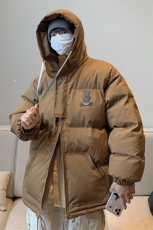 港风新品小熊加厚宽松连帽面包服棉衣外套情侣装棉服G1033P128，男装棉衣，电商A339