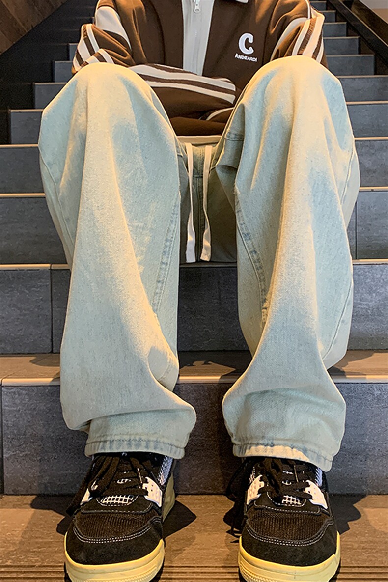 主推差价大现货复古蓝松紧腰牛仔裤-310A-1-GK03-P55限价68,男装牛仔裤,星座310A-1