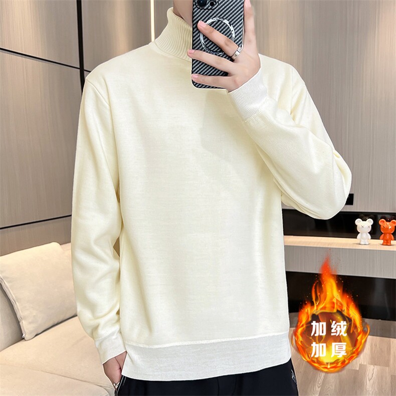 2023-403-2-M669-P26新款一体绒高领毛衣男针织衫加绒时尚帅气,男装针织衫/毛衣,星座1018-1​