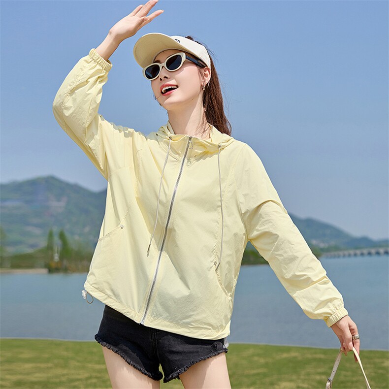 防晒衣女2025夏季新款宽松轻薄冰丝防紫外线皮肤空调衫短外套上衣,女装防晒衣,以桐