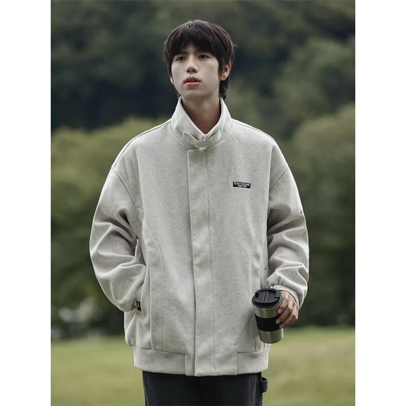 1506-1/J61201/P52痞帅外套男ins高街潮牌港风日系原宿风韩版夹克，男装夹克，星座1506-1