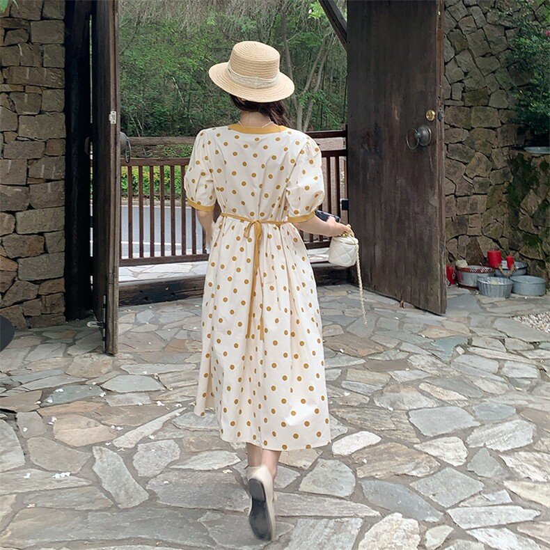 【现货】2025夏季新款波点连衣裙2C037278P115K168,女装连衣裙,2C037