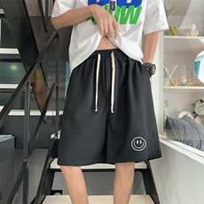 HD74224-P22华夫格短裤男大码宽松五分裤男直筒中裤，男装休闲裤，电商A040