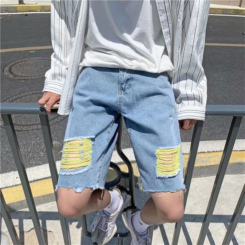 潮流时尚夏季牛仔短裤T561P38,男装牛仔裤,星座1116-2