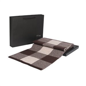 B1045加厚韩版羊毛围脖礼盒装山羊绒围巾男冬季羊绒保暖围巾,围巾手套帽子,星座510A-1