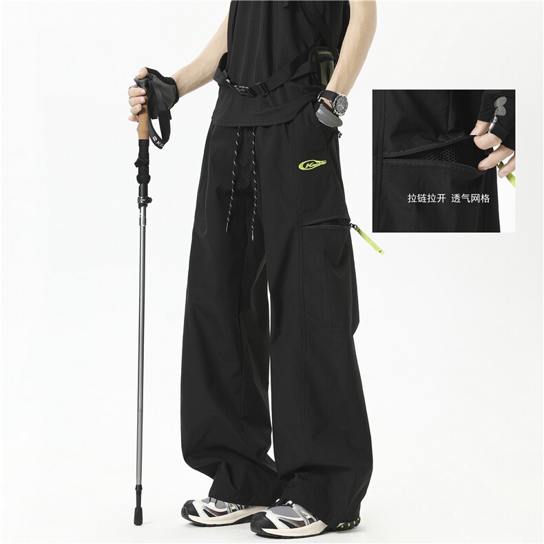 现货夏季薄款速干裤潮流透气网格冲锋裤A337-S159-P55控78,男装休闲裤,电商A337