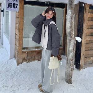 针织披肩90白鸭绒羽绒服女冬季2025新款俏皮减龄短款小个子巨好看图片