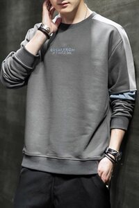 男士长袖t恤青少年套装潮流帅气中学生秋衣小衫秋装卫衣男P25图片