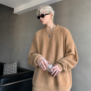 彷貂毛圆领针织衫毛衣男 CP15-特P45图片