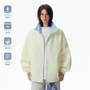2026秋季新款撞色立领夹克5Q1095-TP3358 -户外登山宽松外套图片