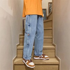 潮流春季牛仔裤男彩扣牛仔长裤A69P42，男装牛仔裤，星座1116-2