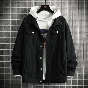 牛仔夹克男大码牛仔外套男茄克 NJ77208-P60 加绒款-P75图片
