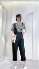 夏季新款背带裤套装，女装职业装，暗香