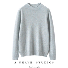 2025年秋季通勤单件套头时尚圆领羊绒衫，女装羊绒衫，绒菲针织