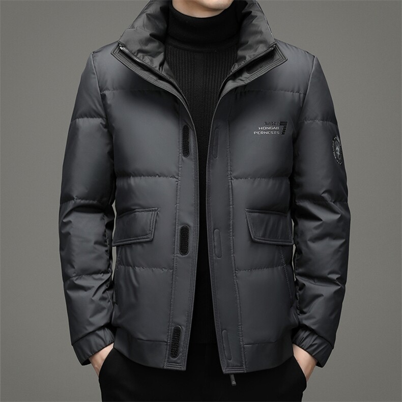 羽绒服男爸爸冬装外套灰鸭绒中年男冬款加厚外套YYYR062132-P275图片