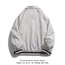 白底23春季新款hiphop炸街设计感潮流翻领夹克外套G721P65控88，男装夹克，电商A247-1