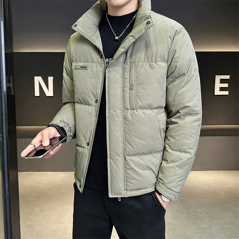 2024新款男士羽绒服短款立领冬季鸭绒外套B240-YR44030-P170,男装羽绒服,电商B240