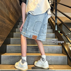XZ616夏季半松紧腰裤子穿反了设计款牛仔短裤TY2454特P40，男装牛仔裤，星座512A（原616）