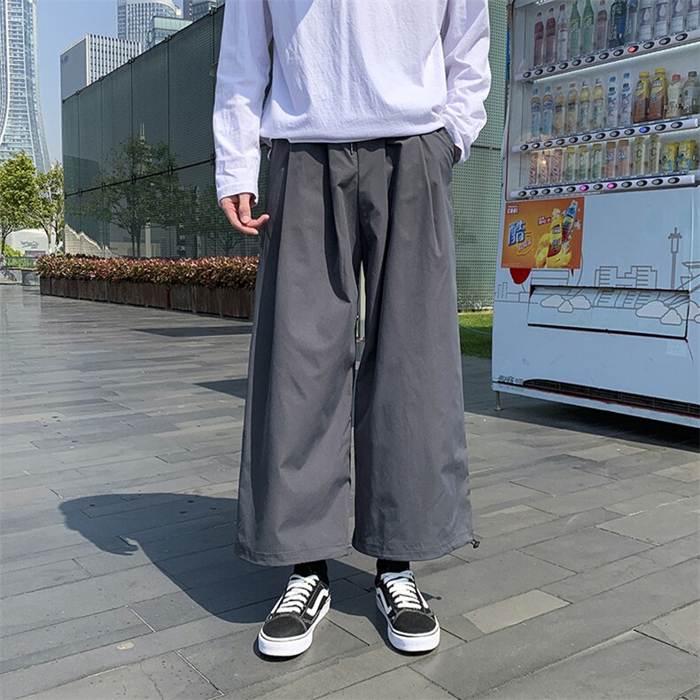 夏季薄款男裤抽绳休闲裤阔腿哈伦宽松运动灯笼九分裤h031,男装休闲裤,星座1013-1