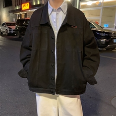 男装牛仔外套23秋季美式十字架印花男生翻领夹克XZ514-2-N87-P88，男装工装外套，星座514-2(原B239)