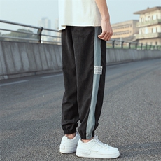 加推春夏款日系外景宽松大码束脚休闲运动卫裤0501-P30，男装休闲裤，星座914-3