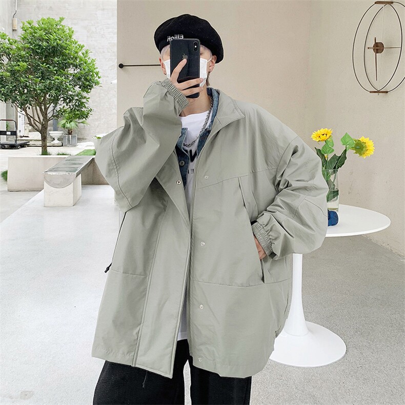 欧美高街hiphop冲锋衣外套男秋季ins美式高街机能风夹克J938-p60,男装夹克,星座1008-2