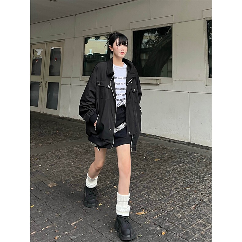 B221美式ins高街暗黑金属感宽松休闲外套上衣SY2303-P90控118,男装夹克,电商B221
