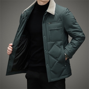 L682钱塘2020-2秋冬新款中年男士休闲百搭毛领羽绒服外套P250